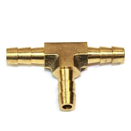 1/4 Inch Brass Hose Barb Tee Manifold Fitting